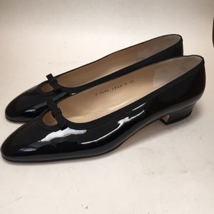 Silva Florentine Black Patent Leather Shoes